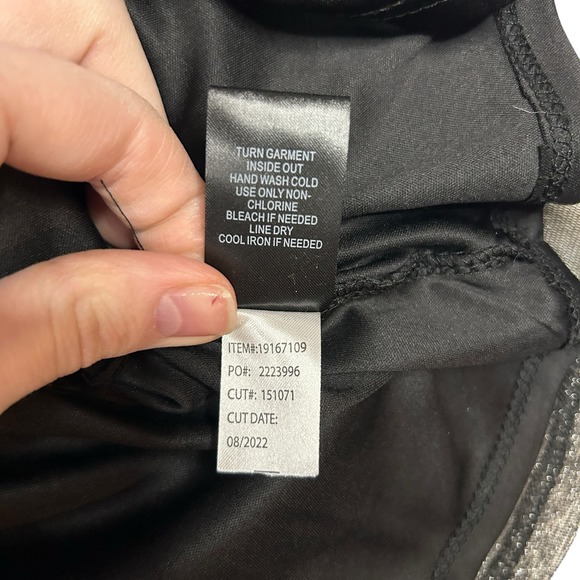 Torrid Size 4 4X Knit Glitter Lurex Surplice Peplum Top Deep Black Metallic - Picture 9 of 10